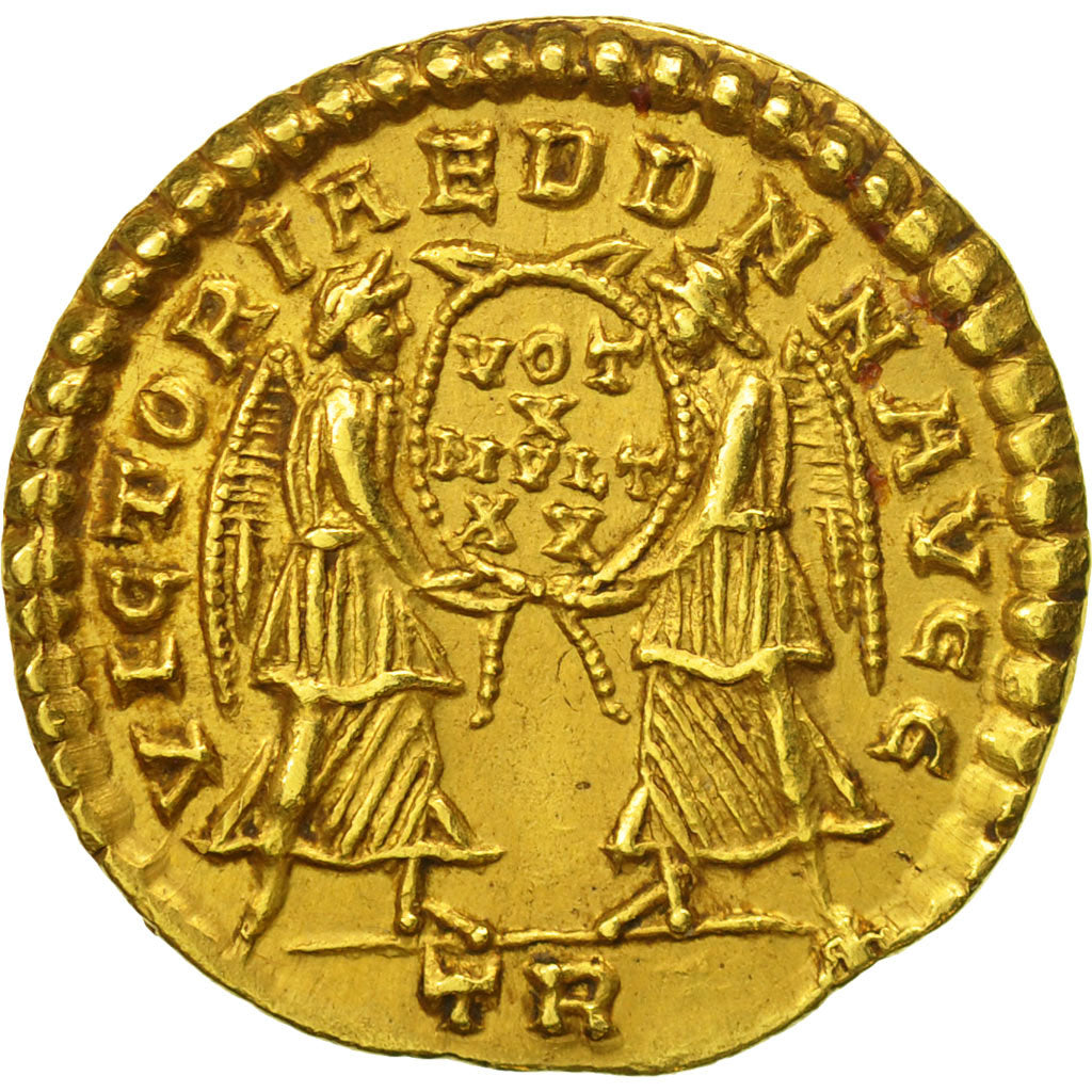 Constans, Solidus, Trèves, SPL, Or, RIC:135