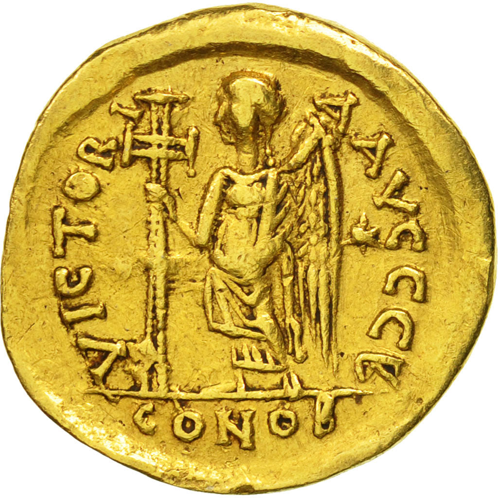 Zeno, Solidus, Constantinople, EF(40-45), Gold, RIC:910