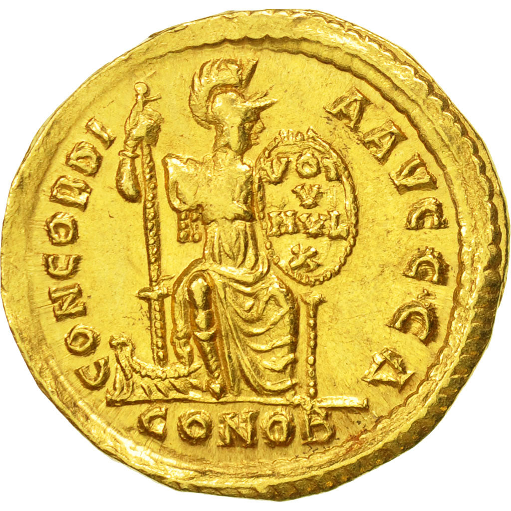 Arcadius, Solidus, Constantinople, SPL-, Oro, RIC:70c
