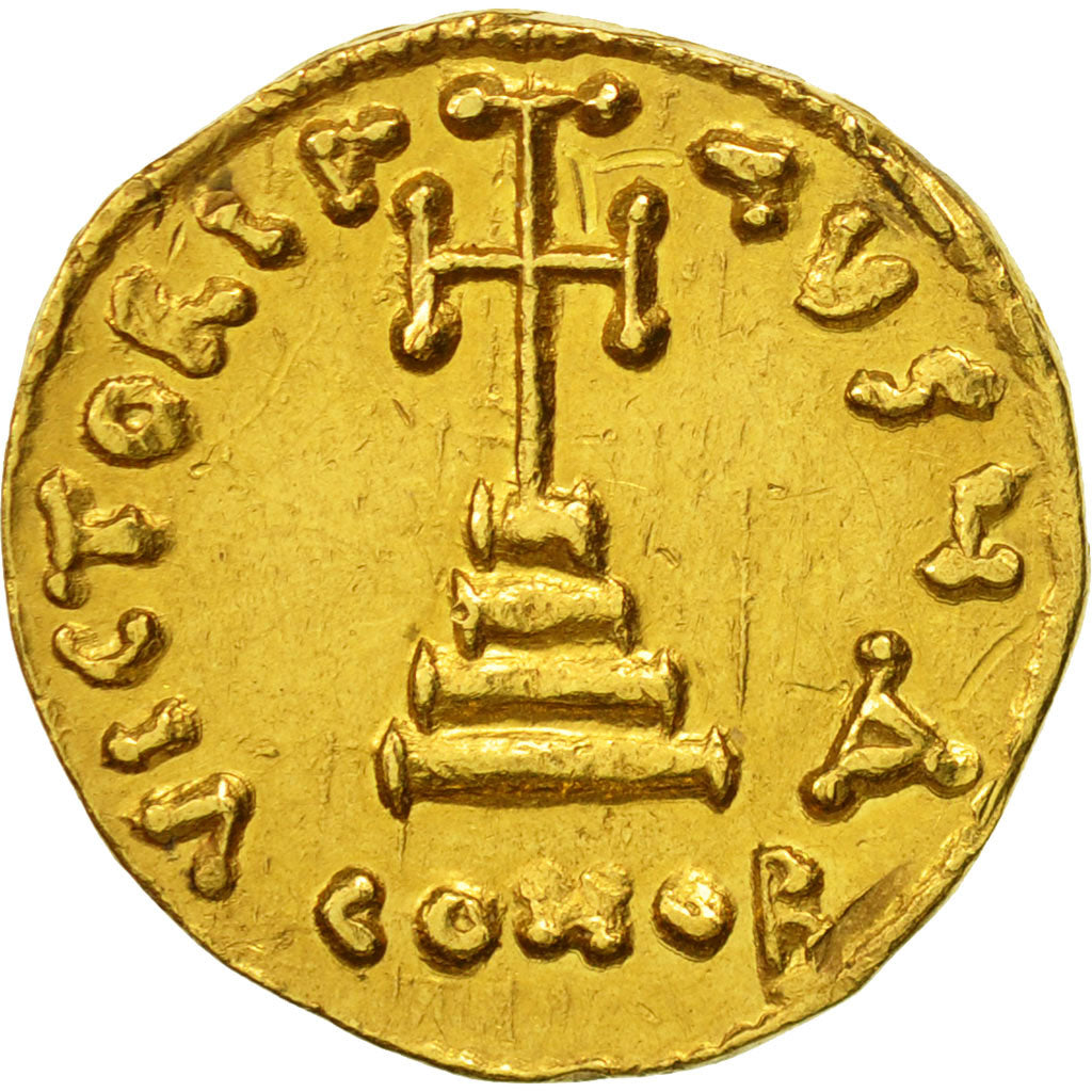 Moneta, Tiberius III 698-705, Solidus, Constantinople, SPL-, Oro, Sear:1360