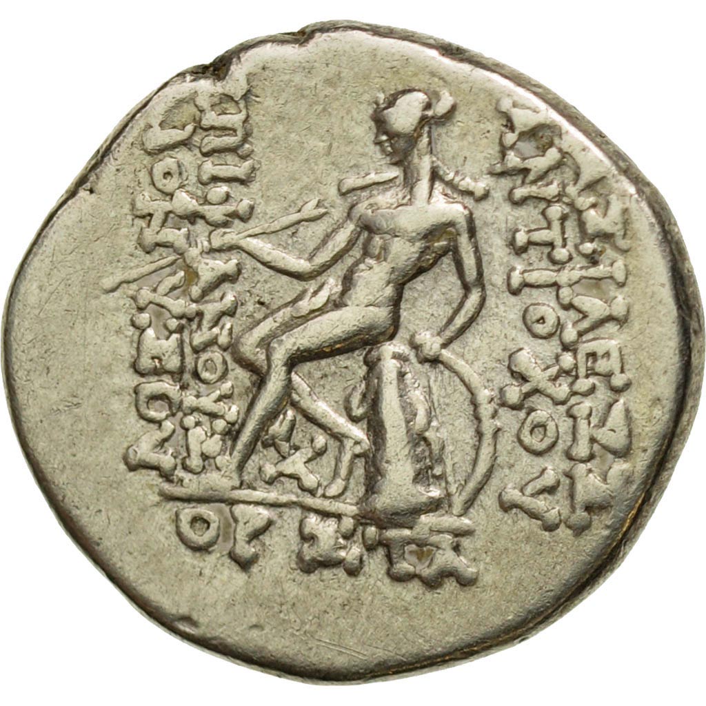 Seleucie, Antiochos VI Dionysos, Drachme, Antioche, TTB+, Argent, HGC:9-1036a
