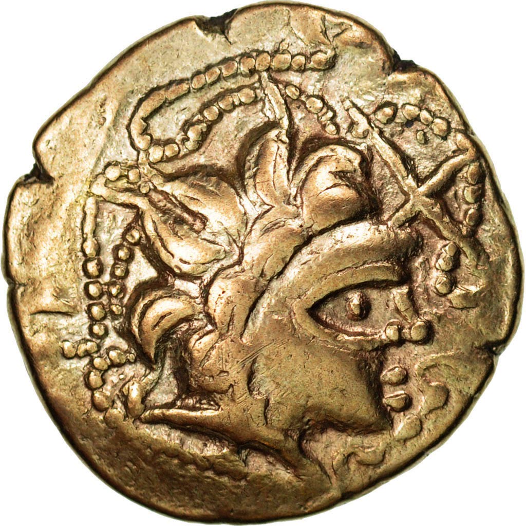 Namnetes, Statère à la croix, 1st century BC, Electrum, AU(50-53),Délestrée:2199