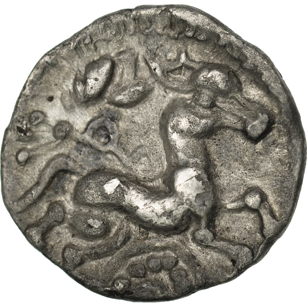 Coin, Aulerci Cenomani, Denarius, AU(50-53), Silver, Delestrée:2366