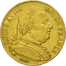 Münze, Frankreich, Louis XVIII, Louis XVIII, 20 Francs, 1815, Paris, SS, Gold