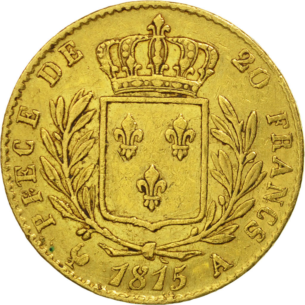 Münze, Frankreich, Louis XVIII, Louis XVIII, 20 Francs, 1815, Paris, SS, Gold