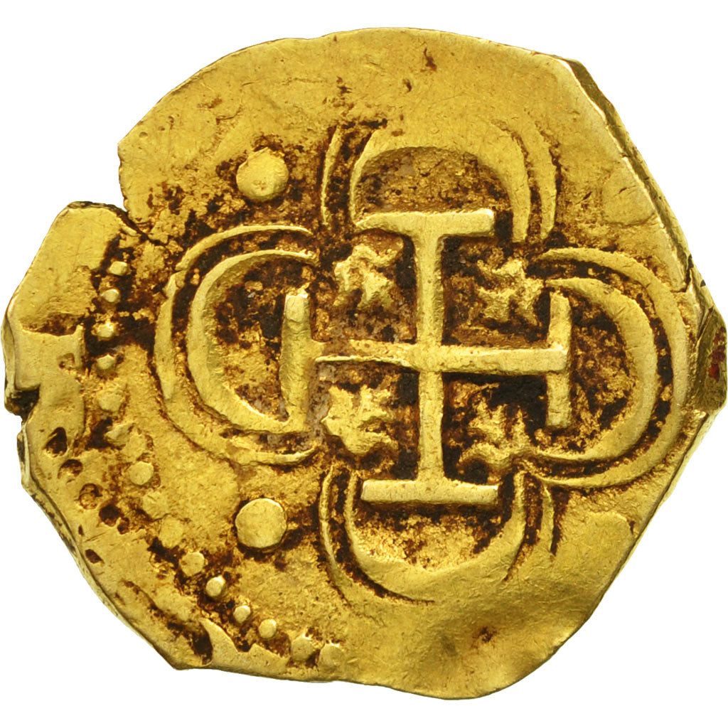 Spain, Philip III, 2 Escudos, Seville, undated type (1598-1601), VF(30-35), Gold