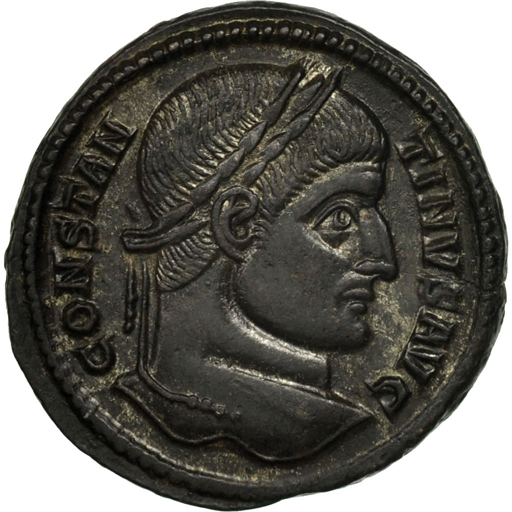 Münze, Constantine I, Follis, Arles, VZ+, Bronze, RIC:252