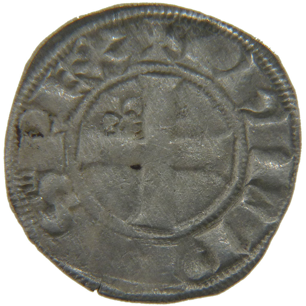 FRANCE, Double Tournois, VF(30-35), Silver, Ciani #218, 1.20