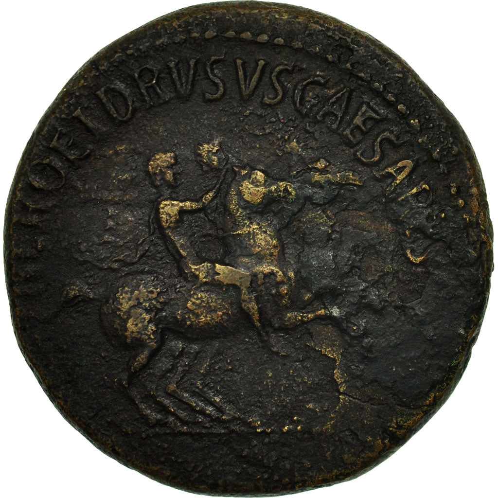 Coin, Nero and Drusus Caesars, Dupondius, Rome, EF(40-45), Bronze, RIC:49