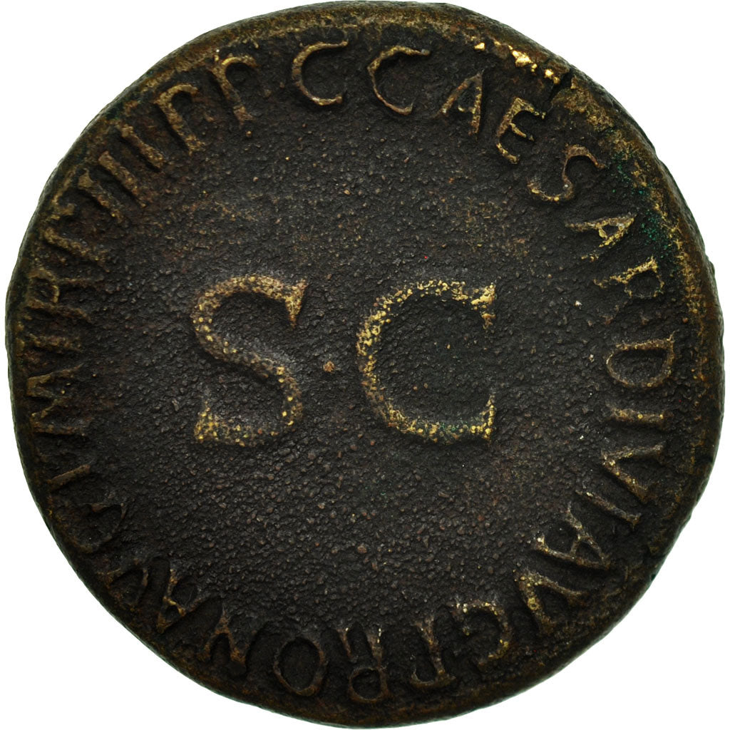 Coin, Nero and Drusus Caesars, Dupondius, Rome, EF(40-45), Bronze, RIC:49