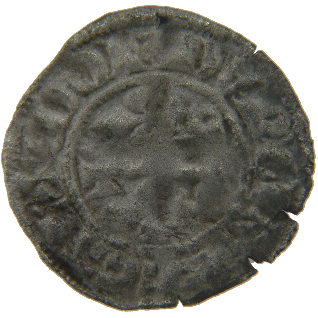 FRANCE, Double Tournois, VF(30-35), Silver, Ciani #218, 0.80