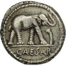 Julius Caesar, Denarius, Military mint traveling with Caesar, AU(50-53), Silver