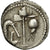 Julius Caesar, Denarius, Military mint traveling with Caesar, AU(50-53), Silver