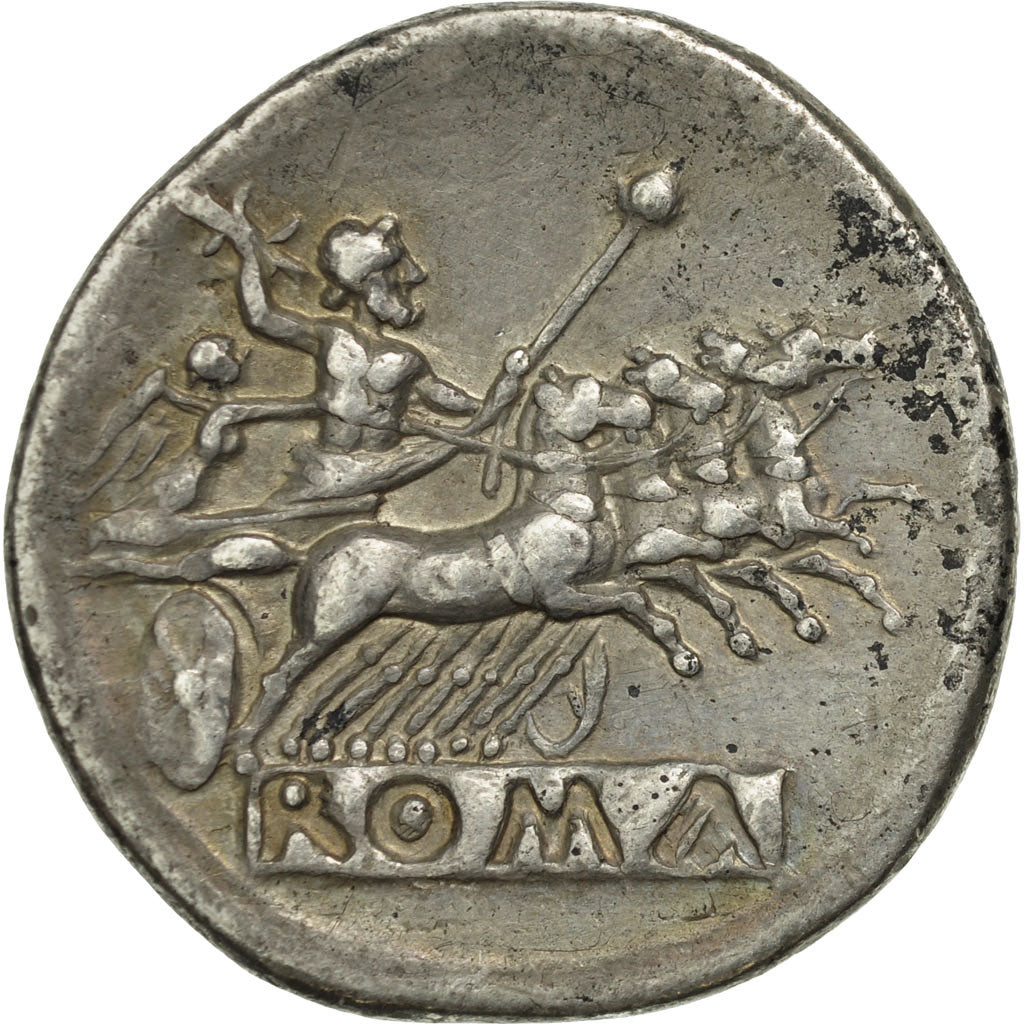 Anonymous, Didrachm or Quadrigatus, Rome, AU(50-53), Silver, Crawford:28/3