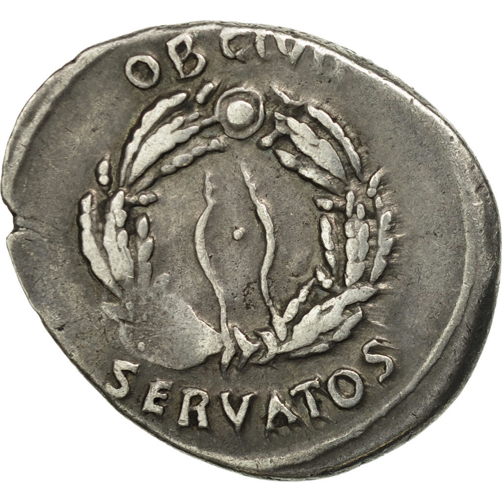 Coin, Augustus, Denarius, Colonia Patricia, AU(50-53), Silver, RIC:75a