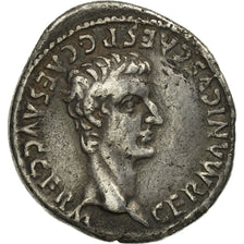 Moneda, Caligula, Denarius, Lyons, MBC, Plata, RIC:12