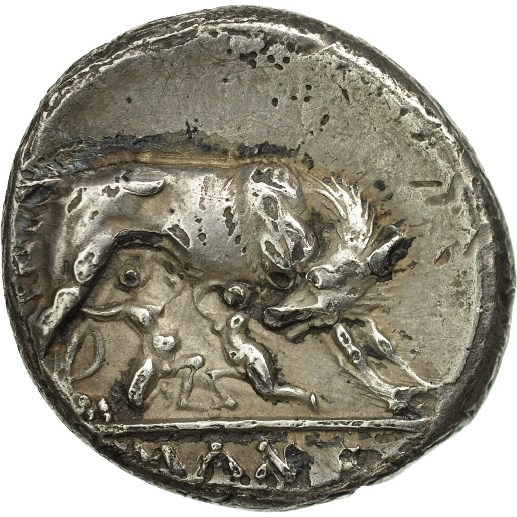 Coin, Anonymous, Didrachm, Rome, AU(50-53), Silver, Crawford:20/1