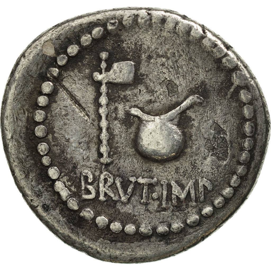 Coin, Brutus, Denarius, Traveling Mint, VF(30-35), Silver, Crawford:508/2