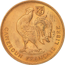 Cameroon, 50 Centimes, 1943, Pretoria, MS(63), Bronze, KM:6