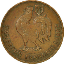 Coin, Cameroon, Franc, 1943, Pretoria, EF(40-45), Bronze, KM:7