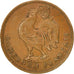Munten, Kameroen, Franc, 1943, Pretoria, ZF+, Bronze, KM:5
