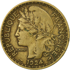 Camerun, 2 Francs, 1924, Paris, BB, Alluminio-bronzo, KM:3