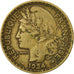 Cameroun, 2 Francs, 1924, Paris, TTB, Aluminum-Bronze, KM:3