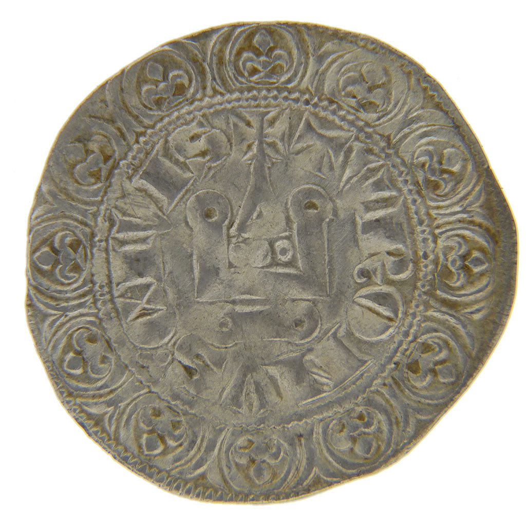 FRANCE, Maille Blanche, EF(40-45), Silver, Ciani #207, 2.10
