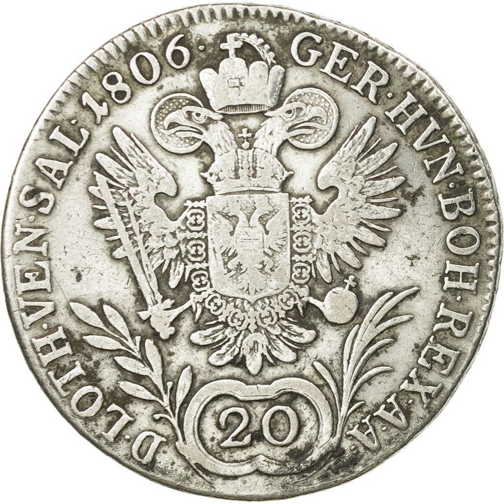 Autriche, Franz II (I), 20 Kreuzer, 1806, Vienne, TB, Argent, KM:2140