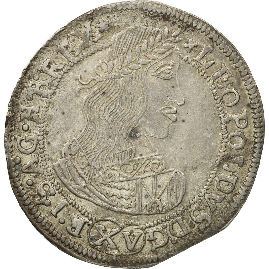 Austria, Leopold I, 15 Kreuzer, 1660, Vienna, AU(50-53), Silver, Herinek:914