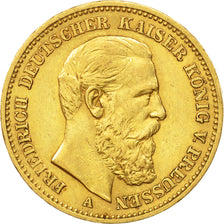 Coin, German States, PRUSSIA, Friedrich III, 20 Mark, 1888, Berlin, AU(50-53)