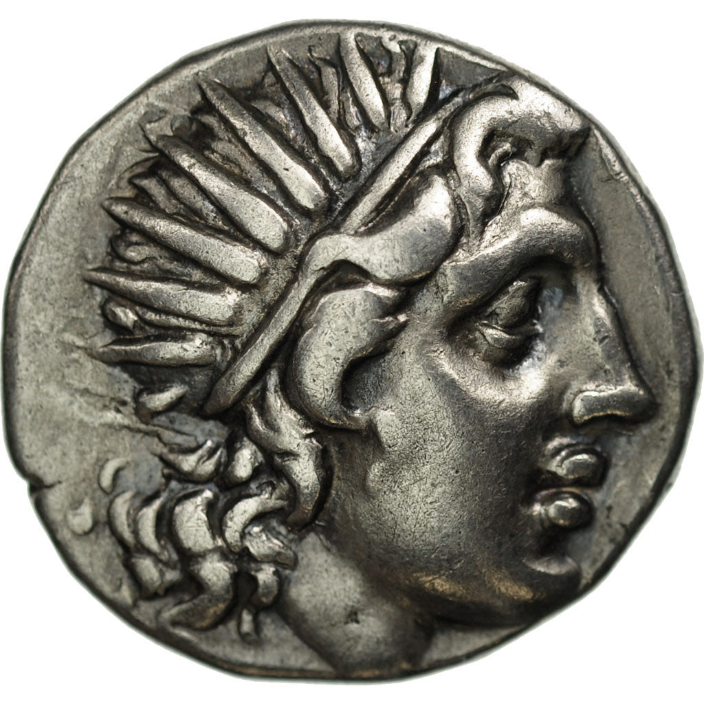 Caria Island, Rhodes, Drachm, AU(50-53), Silver, SNG Cop:809-10