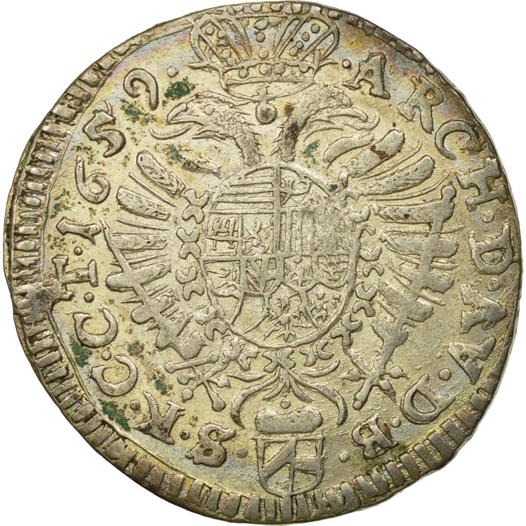 Austria, Leopold I, 15 Kreuzer, 1659, Vienna, AU(50-53), Silver, Herinek:909