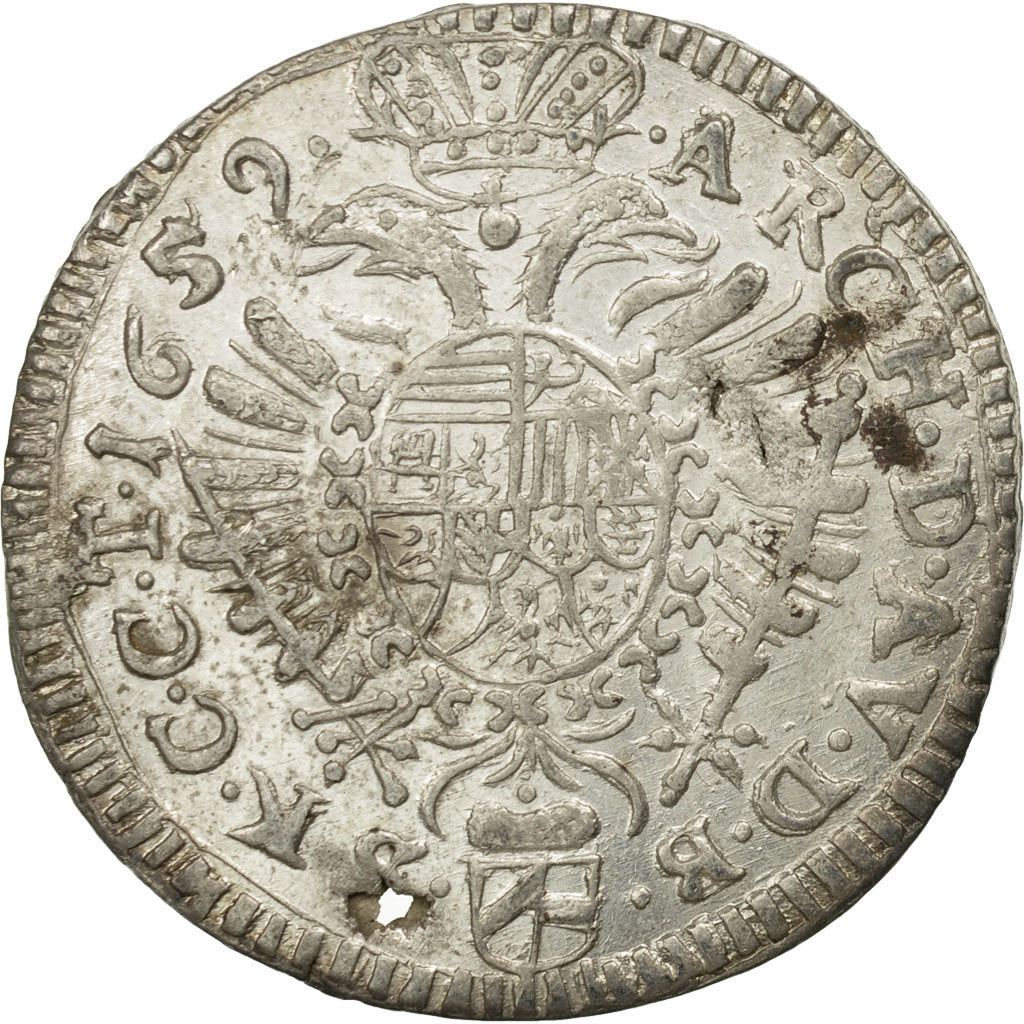 Austria, Leopold I, 15 Kreuzer, 1659, Vienna, AU(55-58), Silver, Herinek:909
