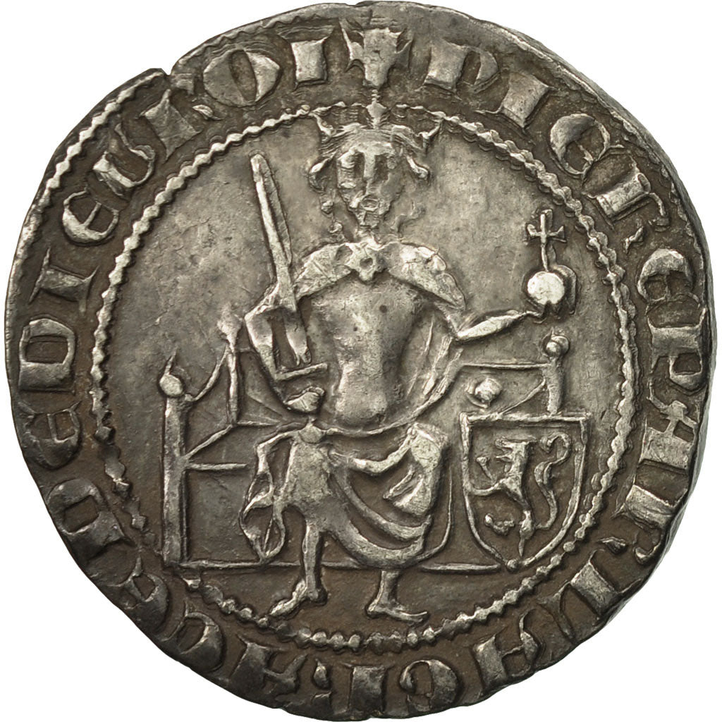 Croisades, Royaume de Chypre, Pierre II, Gros, Famagouste, TTB+, Argent