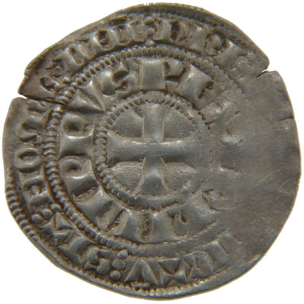 FRANCE, Maille Blanche, VF(30-35), Silver, Ciani #207, 2.10