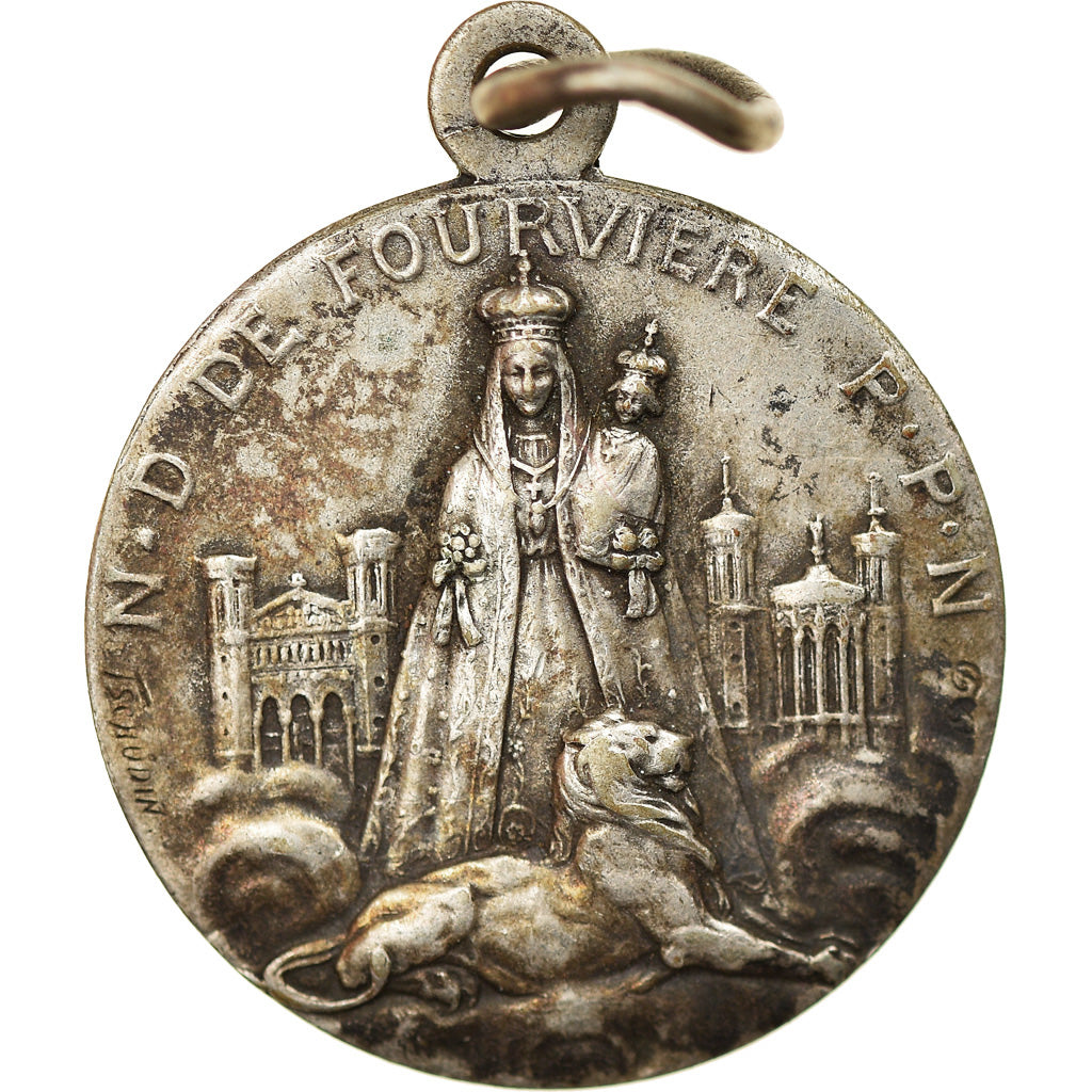 France, Medal, Notre Dame de Fourvière, Religions & beliefs, EF(40-45)