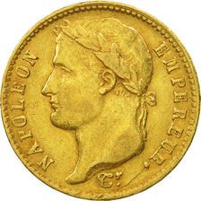 France, Napoléon I, 20 Francs, 1812, Lille, EF(40-45), Gold, KM:695.10
