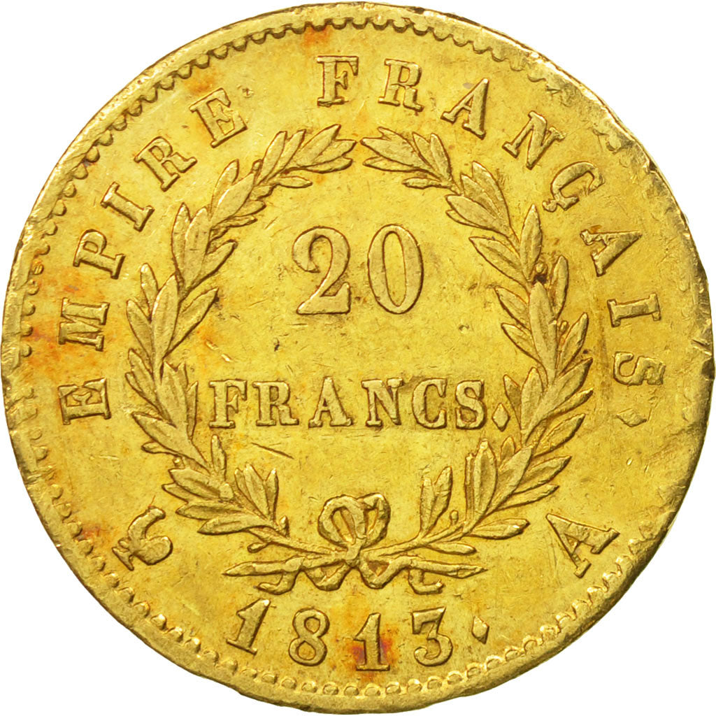 Monnaie, France, Napoléon I, 20 Francs, 1813, Paris, TTB+, Or, KM:695.1