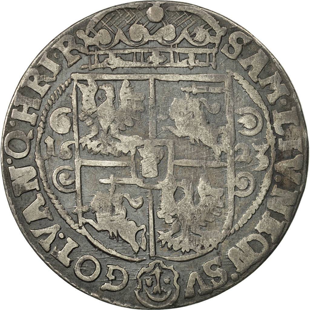 Coin, Poland, Sigismund III, Ort, 18 Groszy - 1/4 Thaler, 1623, VF(30-35)