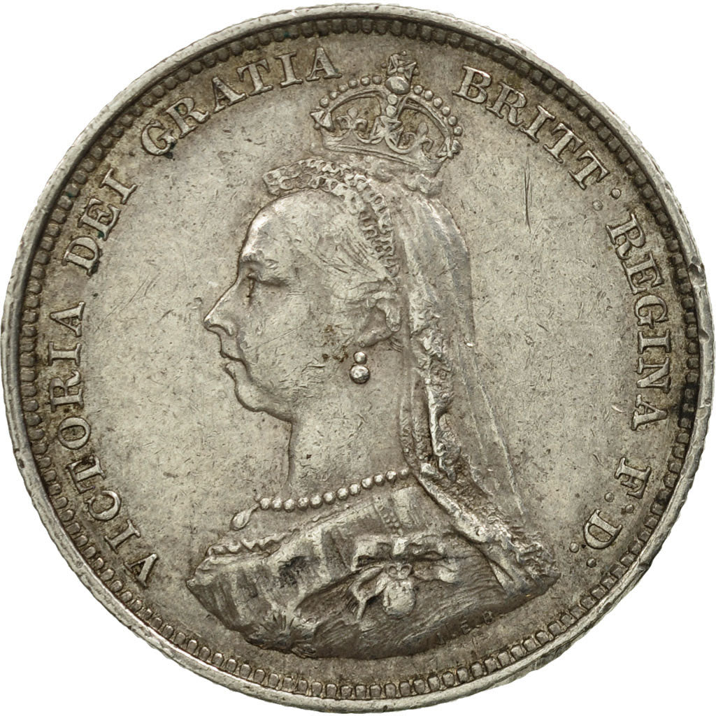 Great Britain, Victoria, Shilling, 1883, EF(40-45), Silver, KM:761
