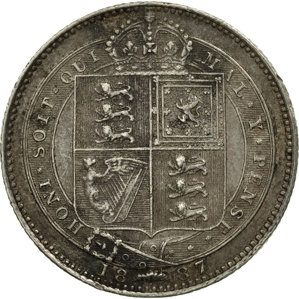 Great Britain, Victoria, Shilling, 1883, EF(40-45), Silver, KM:761
