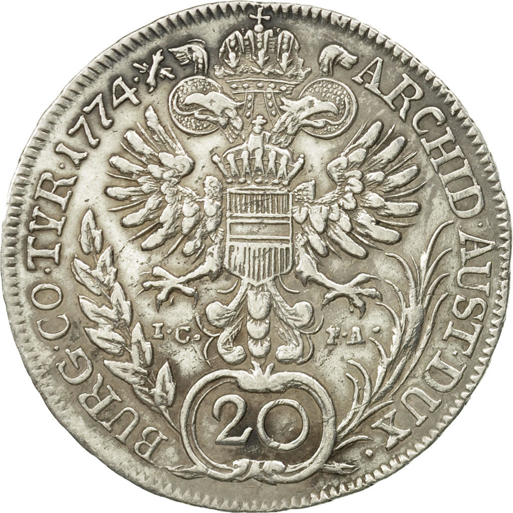 Autriche, Maria Theresa, 20 Kreuzer, 1774, Vienne, TTB, Argent, KM:1999