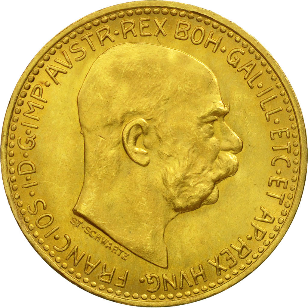 Autriche, Franz Joseph I, 10 Corona, 1912, SPL+, Or, KM:2816