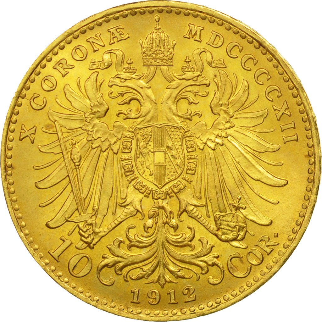 Autriche, Franz Joseph I, 10 Corona, 1912, SPL+, Or, KM:2816