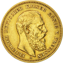 German States, PRUSSIA, Friedrich III, 10 Mark, 1888, Berlin, EF(40-45), Gold