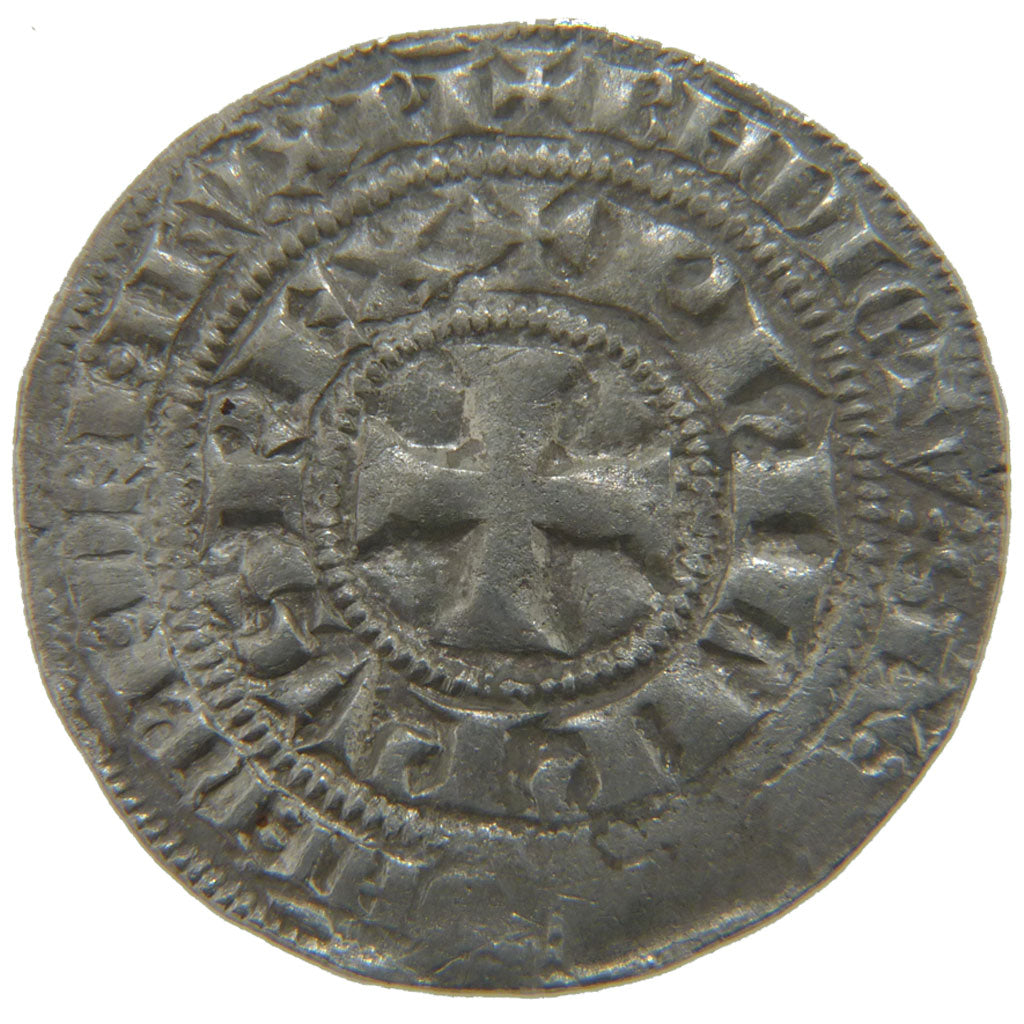 FRANCE, Gros Tournois, VF(20-25), Silver, Ciani #206, 4.00
