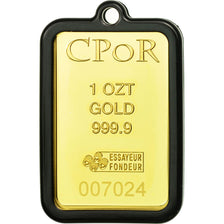 France, CPoR Lingot 1 Once, Jean-Paul Gauthier, 2011, FDC, Or