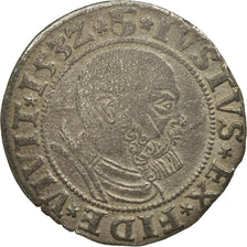 German States, PRUSSIA, Albrecht von Brandenburg, Groschen, 1532, VF(30-35)