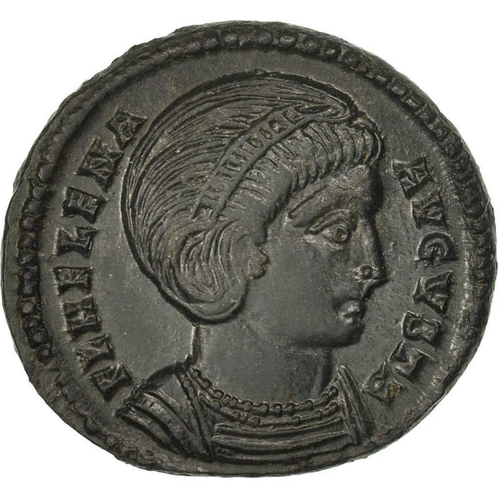 Coin, Helena, Follis, Lyons, MS(60-62), Bronze, RIC:234